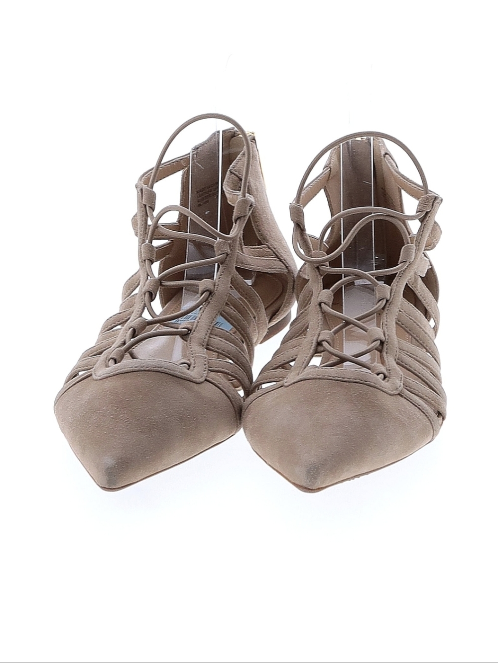 Michael Kors Taupe Lace-Up Strappy Pointed Flat - Women - Picture 2 of 2